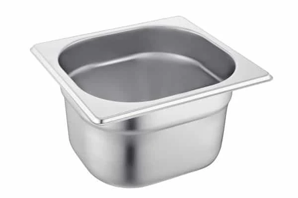 Sunnex 1705B Stainless Steel 1/6 GN Pan, 100 mm Deep, 1.7 Litre