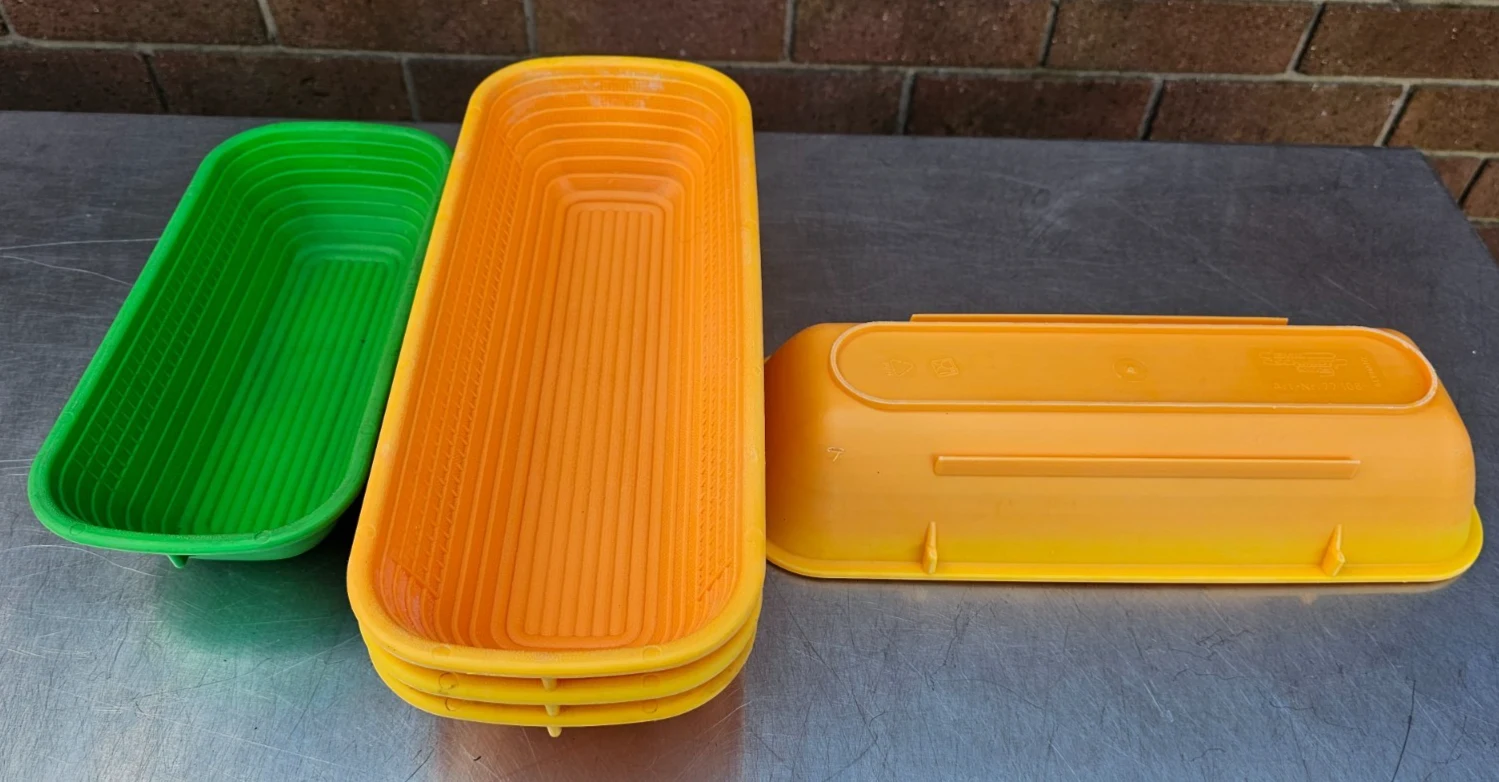 Emil Schmidt Rectangular Banneton Proofing Baskets, 500g and 1kg Set — photograph 1