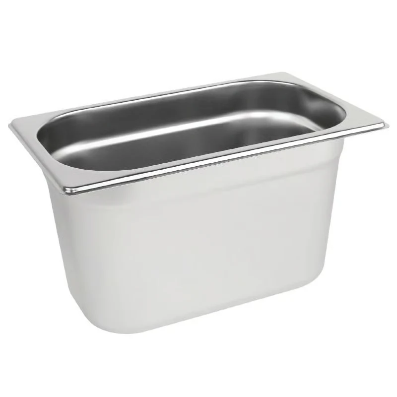 Sunnex 1704C 1/4 GN Stainless Steel Gastronorm Pan, 4.5 L, 150 mm Deep — photograph 1