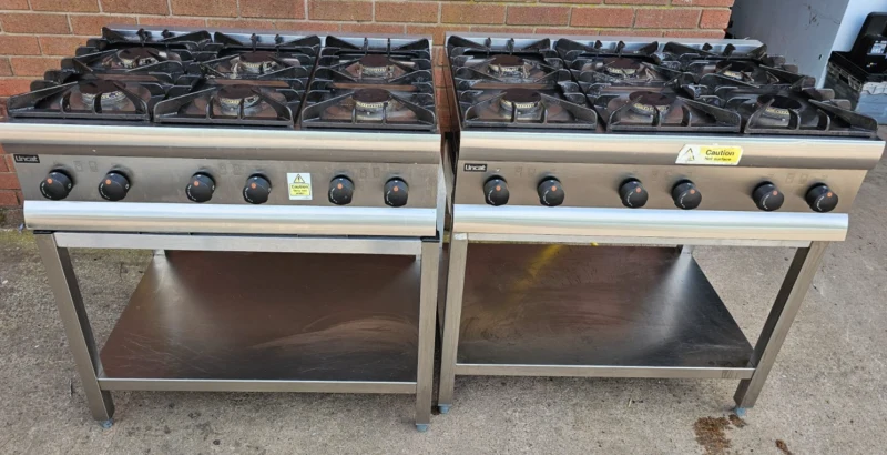 Lincat Silverlink 600 HT9/N Six-Burner Natural Gas Hob with SLS9 Stand