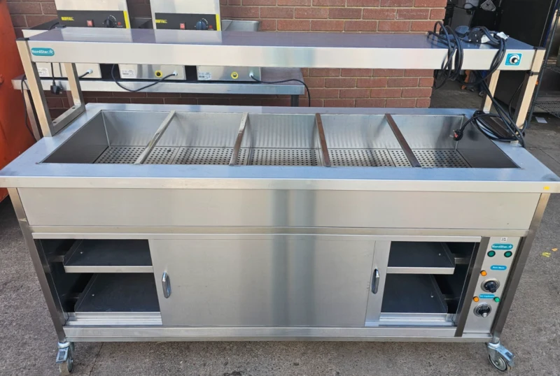 Nordstar STCBM1800 Bain Marie Hot Cupboard with Heated Gantry, 5 x 1/1 GN