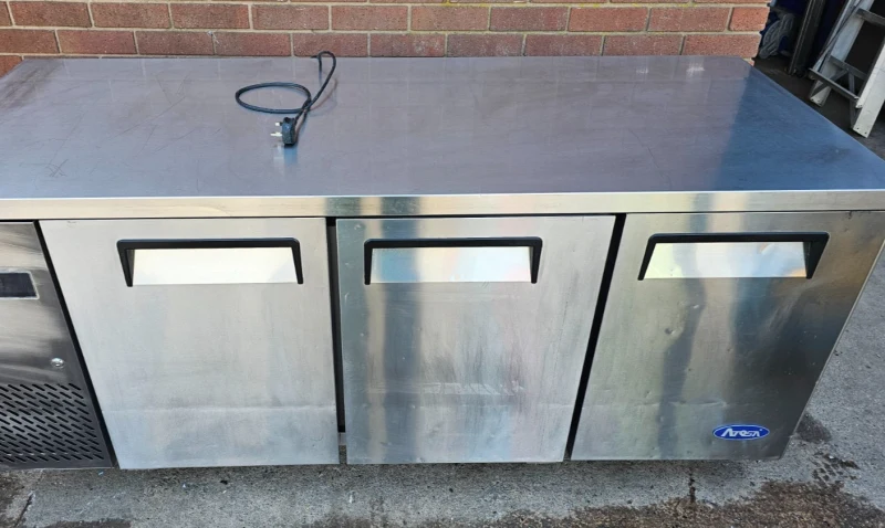 3 DOOR COUNTER FRIDGE ATOSA YPF9042 180CM GOOD WORKING CONDITION ONLY £495+VAT