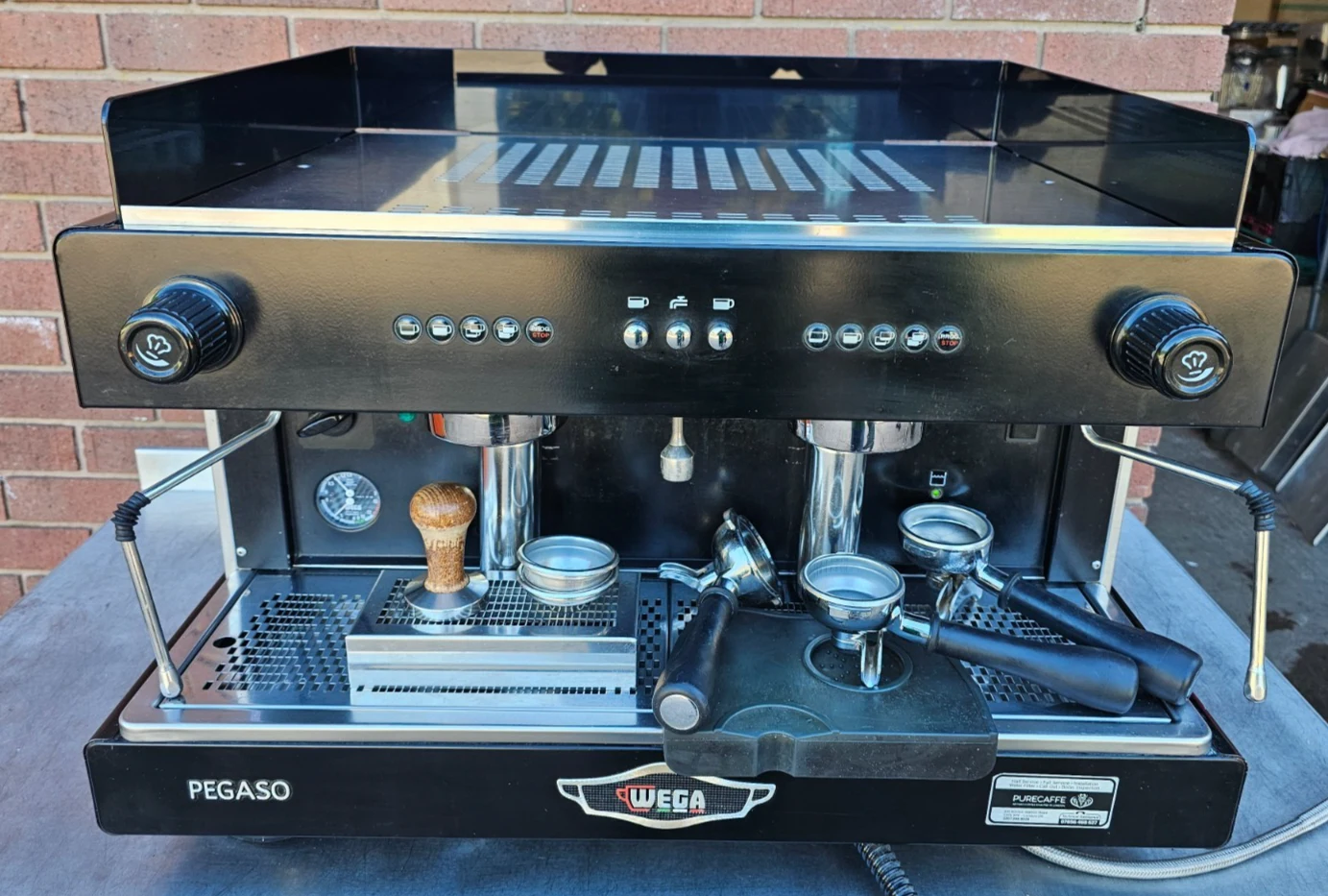 Wega Pegaso EVD 2 Group Commercial Espresso Coffee Machine — photograph 1